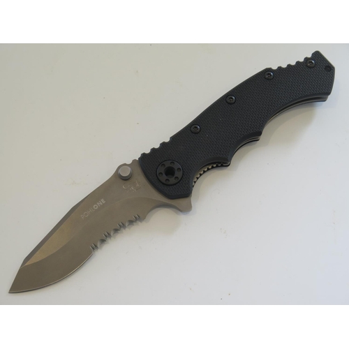 200 - Eickhorn Pohl One G10 with semi serrated blade