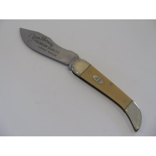 221 - A Jim Bowie German Eye Lockback Folding Knife