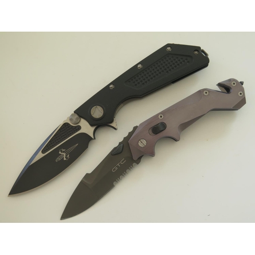 279 - A GTC and Microtec Liner Lock Knives