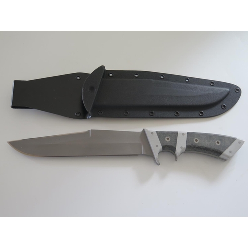 29 - An Entrek Silhouette Double Hilted Fighter Sheath Knife