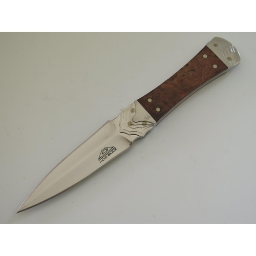 294 - A DISCONTINUED BU-205 Buck Koji Dagger - Maple Burl Handle B205-00-0