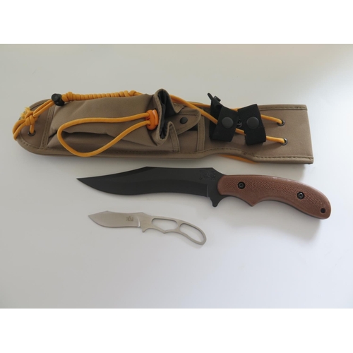 32 - A Ka-Bar 5601 Johnson Adventure Baconmaker Sheath Knife