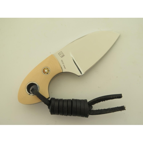 80 - A Böker Plus Gnome White Micarta Knife 02BO268M