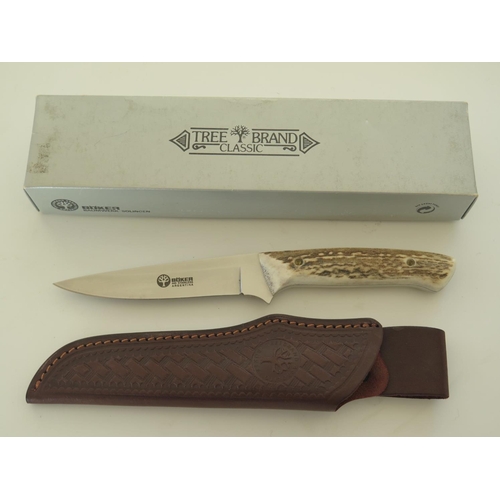 88 - A Böker Tree Brand Classic 503HH Stag Fixed Blade Sheath Knife