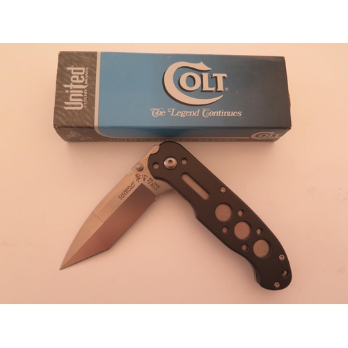 92 - A Colt Police Positive Liner Lock Knife CT550PI