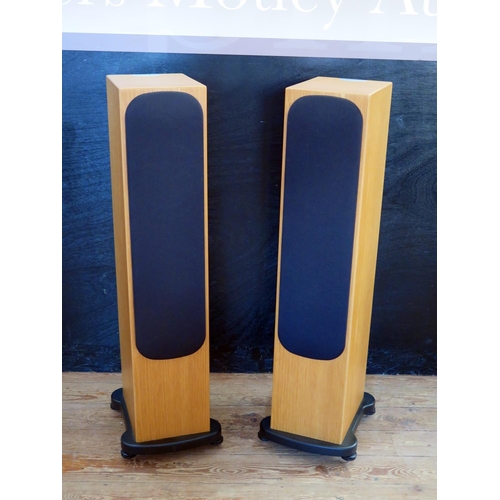 307 - A Pair of Monitor Audio RS6 Silver Floor Standing Speakers