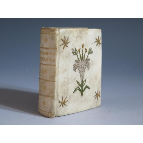 261 - A Miniature Book of Common Prayer in an embroidered velum binding (Oxford University Press)