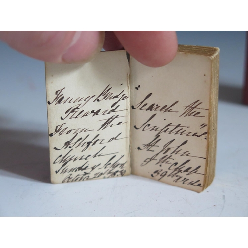 262 - Two Miniature Books _ Dewdrops (Religious Tract Society), one with inscribed date 1839