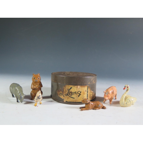 266a - A Selection of Cold Painted Lead Animals by J. Hill & Co.