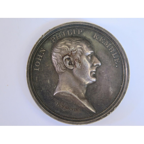 277A - John Philip Kemble _ A Rare Commemorative Medallion of the famous actor and manager of The Theatre R... 