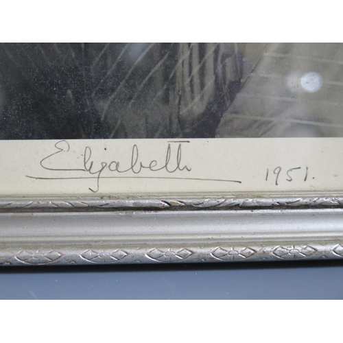 281 - A Signed Half Length Autographed Photograph of Princess Elizabeth (Queen Elizabeth II) in informal t... 