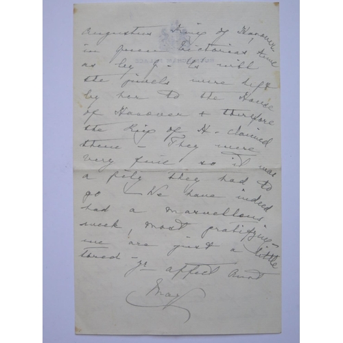 283 - A Buckingham Palace Headed Letter dated May 11th 1935 _ Addressed to 'Dearest George; and signed Mar... 