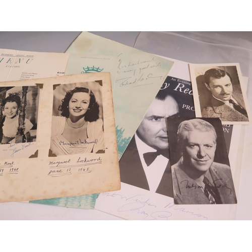 288 - A Collection of Autographed Photographs including Sophia Loren, Ray Reardon, George Brown, Harry Sea... 