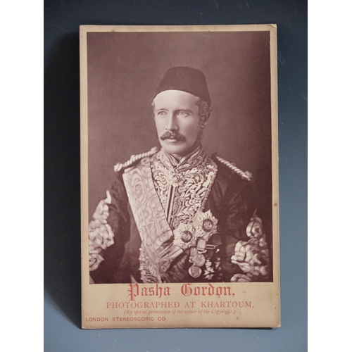 289 - A London Stereoscopic Co. Photographic Card Half Length Portrait of Pasha Gordon