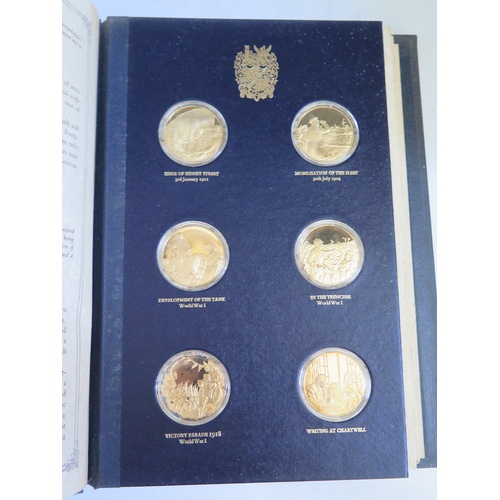 279 - A John Pinches Churchill Centenary Medals 24 Piece Silver Gilt Set, no. 3249