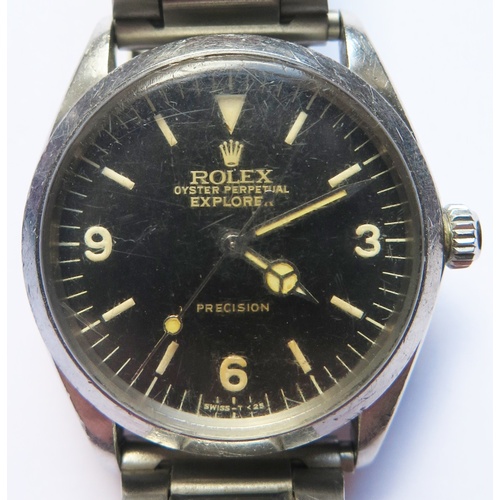 647d - A Gent's Rolex Explorer Steel Cased Wristwatch, ref: 5500, case no. 5090091, 1570 movement no. D9931... 