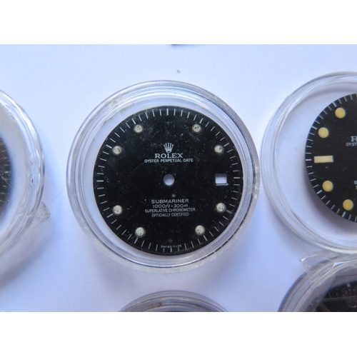 647F - A Selection of Rolex Dials and Parts including Submariners, Air-Kings, Datejusts, Sea-Dweller, GMT-M... 