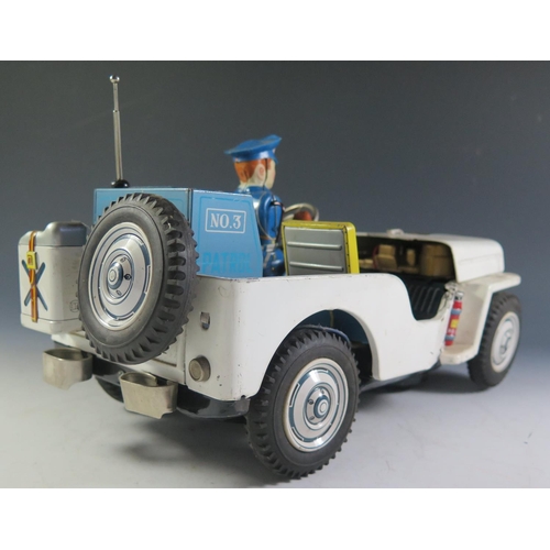 110 - A Large Scale Battery Operated Jeep Made by Nomura in Japan (35cm approx) (Untested).