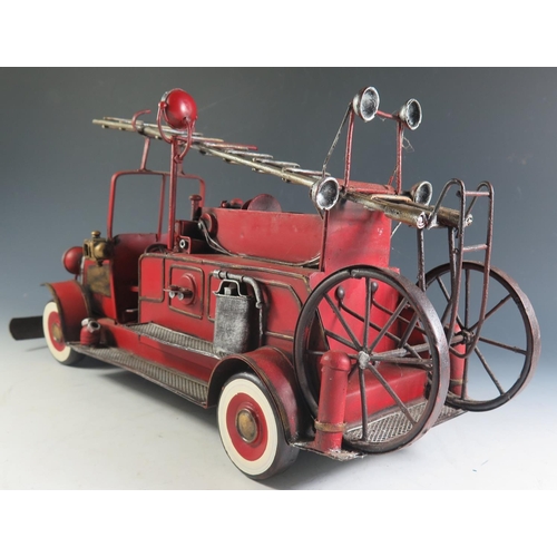 120 - A Modern Replica of an Fire Escape Engine (46cm approx). One sidelight needs reattaching.