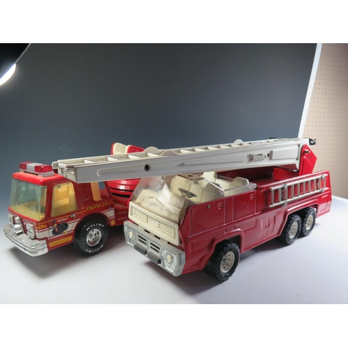 122 - Two Large Scale Fire Engines, One Tonka and One Nylint.