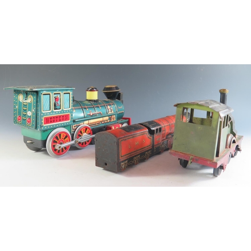 130 - A Modern Toys Tinplate Western Special Locomotive and two others.