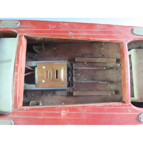 142 - A 1940's/50's ITO Japanese Wooden Boat, Battery Operated but needs repairing (52cm including rudder ... 