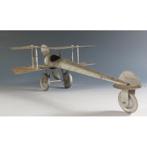 150 - An Unusual Metal Toy Airplane 