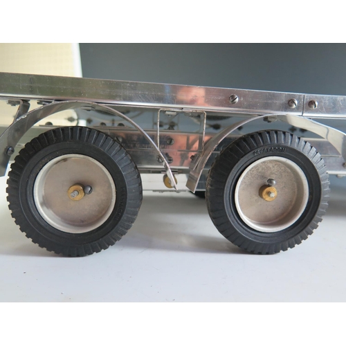 154 - A Scarce Late 1940's Prestacon Aluminium Kit Build 6 Wheeled Lorry (66.5cm approx).