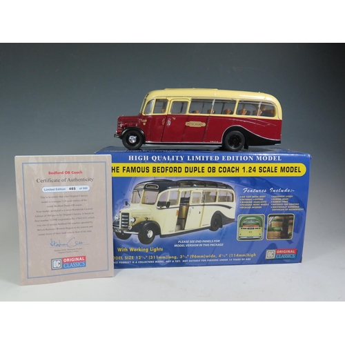 221 - An OC Original Classics 1:24 Scale The Famous Bedford Duple OB Coach - FW0 615 British Railways. App... 