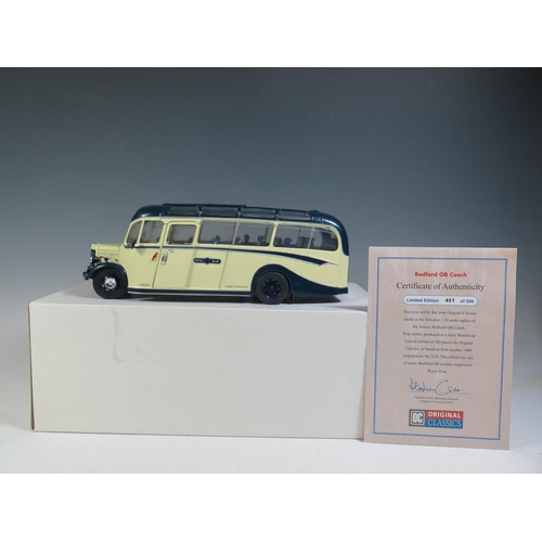 242 - An OC Original Classics 1:24 Scale The Famous Bedford Duple OB Coach - LTA 748 Royal Blue. Appears v... 