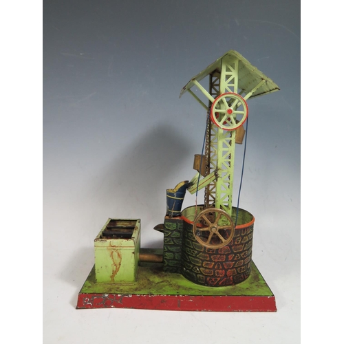 248 - A Doll et Cie (German) Tinplate Steam Powered Water Well Circa 1930