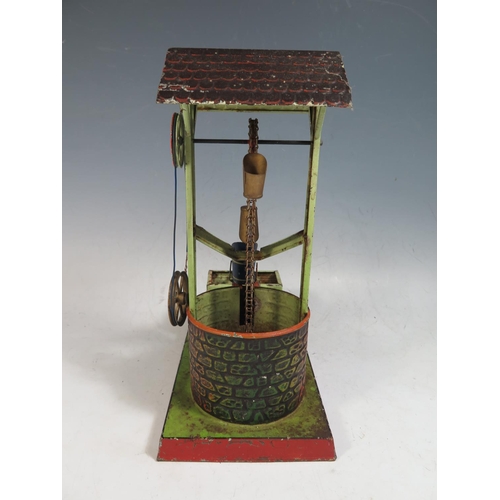 248 - A Doll et Cie (German) Tinplate Steam Powered Water Well Circa 1930