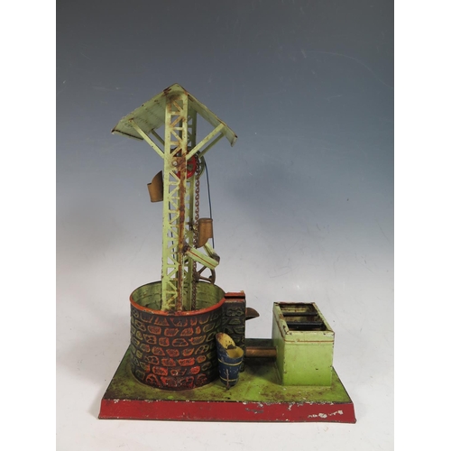 248 - A Doll et Cie (German) Tinplate Steam Powered Water Well Circa 1930