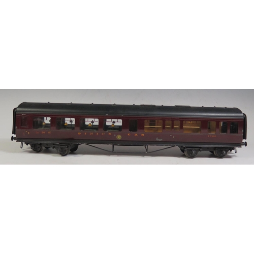 269 - An Exley Bassett Lowke O Gauge Tinplate Dining Car 