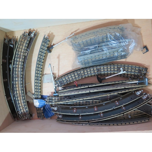 279 - A Collection of Hornby Dublo Tinplate Coaches, Carriages, Rolling Stock, Track, Level Crossing etc.