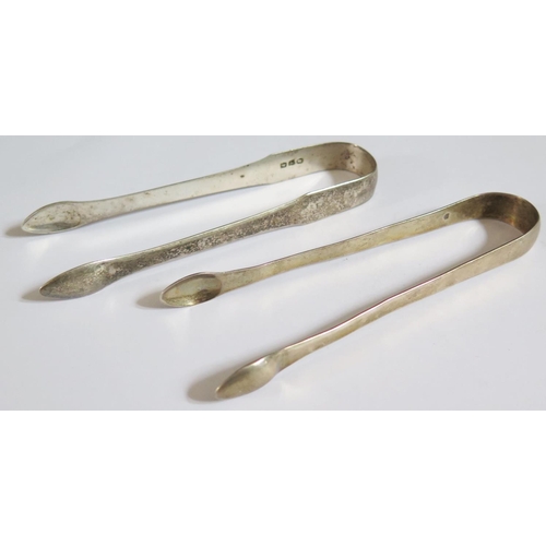 362 - Two Pairs of 19th Century Sugar Tongs, 63g