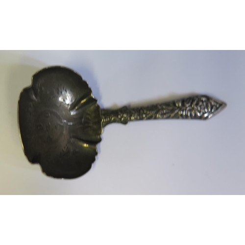 396 - A Victorian Silver Caddy Spoon, Birmingham 1887, JW, 7cm