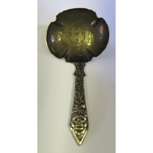 396 - A Victorian Silver Caddy Spoon, Birmingham 1887, JW, 7cm