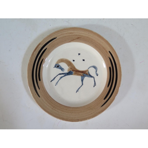 670 - A Clarice Cliff 'Chevaux' or 'Chaldean' Plate, designed by John Armstrong and produced by Clarice Cl... 