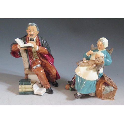 673 - Two Royal Doulton Figurines _ The Professor HN2281 and Nanny 2221