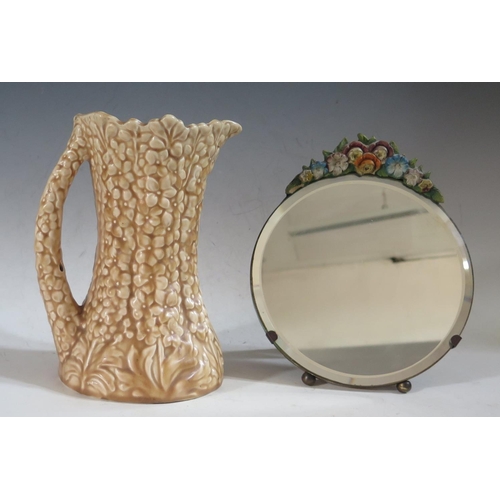 678 - Sylvac Vase and mirror