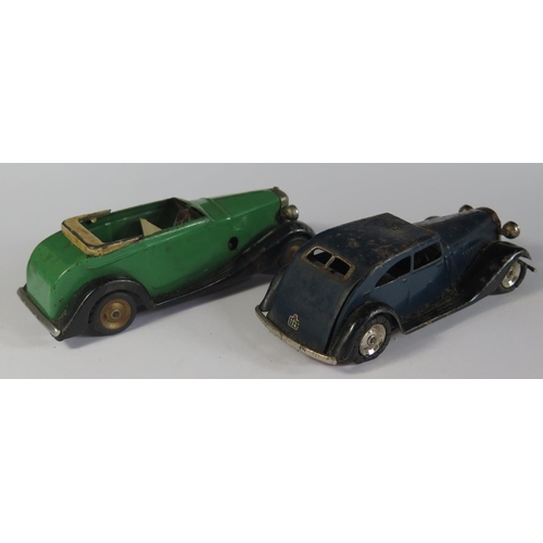 9 - A Triang Minic Daimler/Rolls Royce and 29M Traffic Control Car. Both missing parts. Daimler/Rolls Ro... 