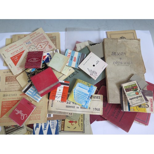 647A - A Selection of Oddments including old driving licences, fuel vouchers, rail tickets etc.