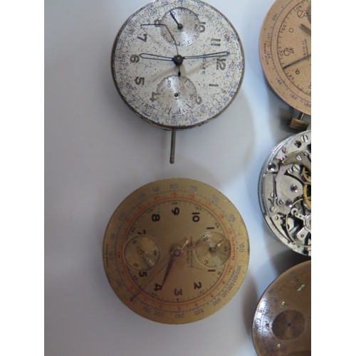 532F - A Selection of Brietling, Gallet, Orava, Girard-Perregaux and other Movements and Dials including Br... 