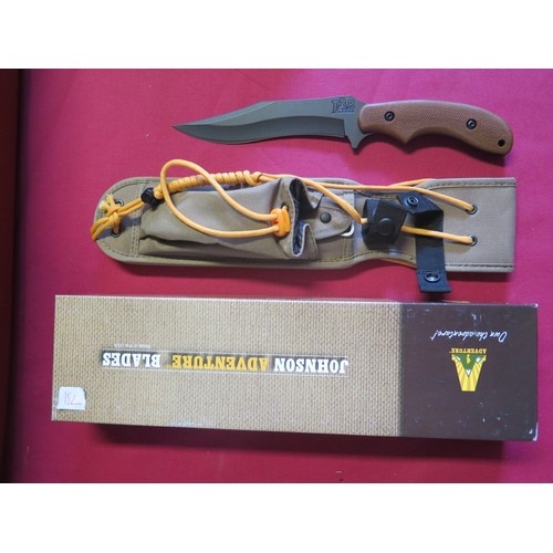 731 - A KERSHAW ALASKAN BLADE TRADER 1098 AK, A Ka-Bar 5601 Johnson Adventure Baconmaker Sheath Knife