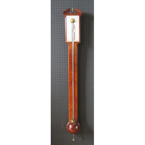 540 - A Rare Stick Barometer by George Adams _ The silvered brass scale calibrated from 27