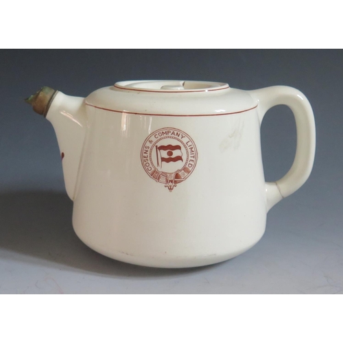 68 - A Cosens & Company Limited Teapot made by Dunn Bennett &Co. Faults