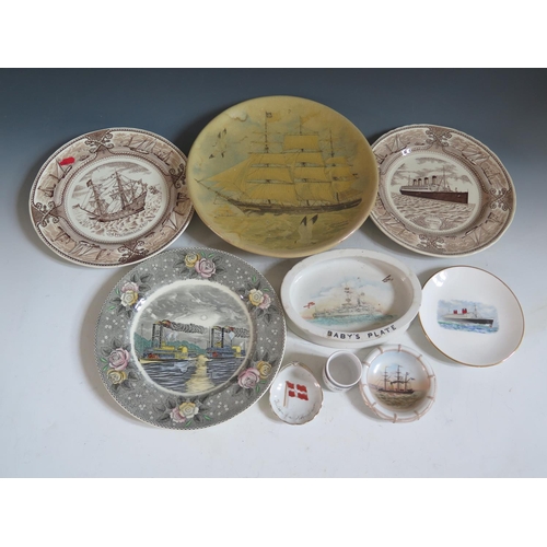 89 - A Collection of Maritime Related Ceramics