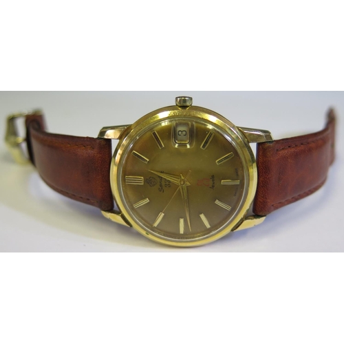 532A - A Sandoz 333 Automatic Gent's Wristwatch with gold plated 35mm case, 25 jewel movement, running