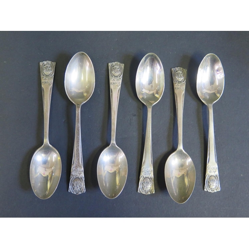 104 - A Set of Six George V Silver Teaspoons, London 1934/35, NG Co., 55g